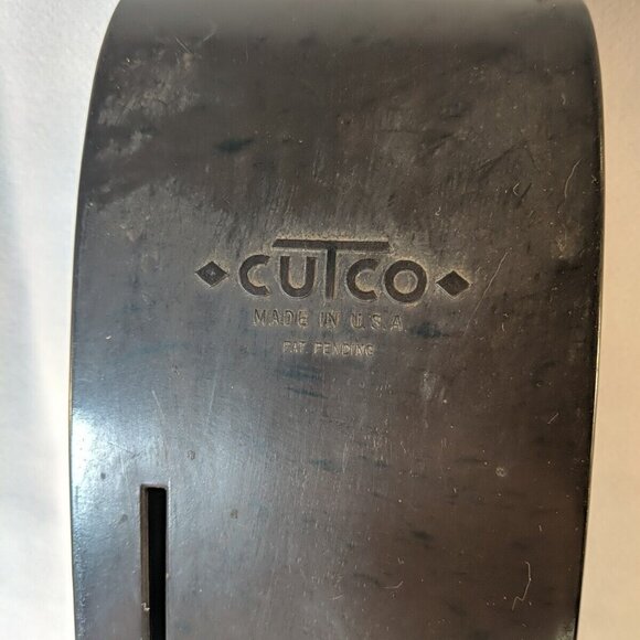 Vintage Cutco Knife Holder Wall Mount Tray Drawer 4 Slot Brown USA Made - Picture 2 of 10